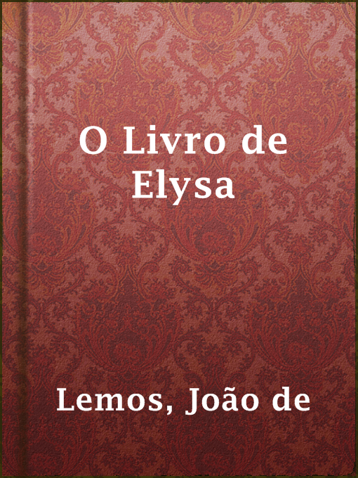 Title details for O Livro de Elysa by João de Lemos - Available
